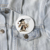 Badge Rond 7,6 Cm  Cute Kindergarten Graduation Bunny Design (En situation)