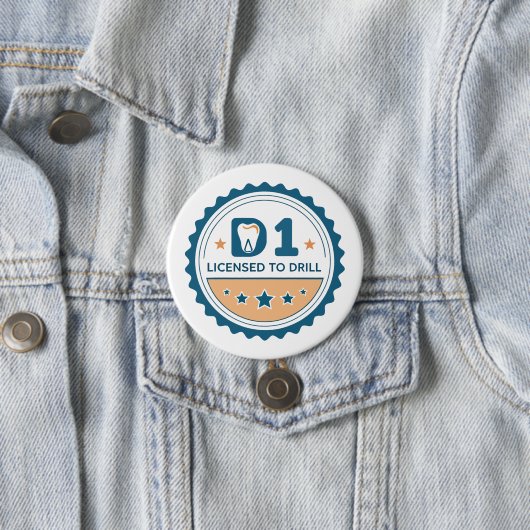 Badge Rond 7,6 Cm D1 to DDS Dental Student Button (En situation)