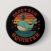 Badge Rond 7,6 Cm Daddy Little Whale (Devant)