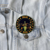 Badge Rond 7,6 Cm Dallas (En situation)