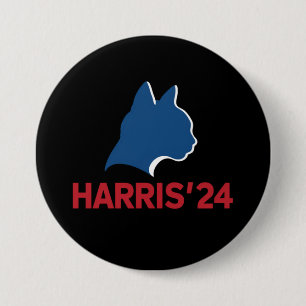 Badge Rond 7,6 Cm Dame de chat sans enfants drôle pour citation 2024