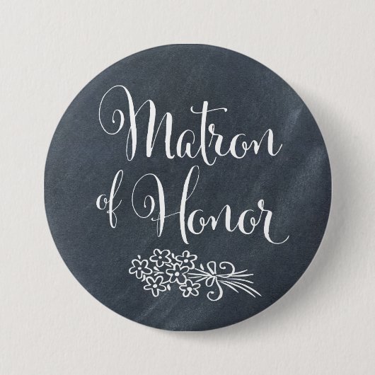 Badge Rond 7,6 Cm Dame de honneur de tableau (Devant)