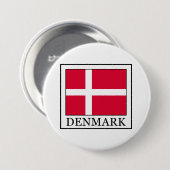 Badge Rond 7,6 Cm Danemark (Devant & derrière)