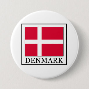 Badge Rond 7,6 Cm Danemark
