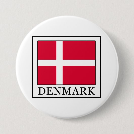 Badge Rond 7,6 Cm Danemark (Devant)