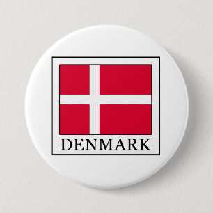 Badge Rond 7,6 Cm Danemark
