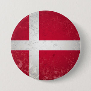 Badge Rond 7,6 Cm Danemark