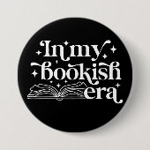 Badge Rond 7,6 Cm Dans mon ère de livre Noir (Devant)