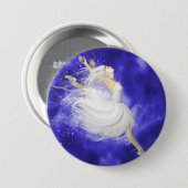Badge Rond 7,6 Cm Danseuse (Devant & derrière)
