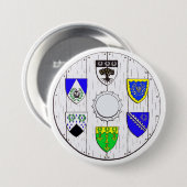 Badge Rond 7,6 Cm Darkwood et bouton de cantons (Devant & derrière)