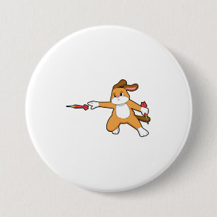 Badge Rond 7,6 Cm Darts dog