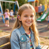 Badge Rond 7,6 Cm Deaf Daisy Cat Hearing Loss Awareness Personalized