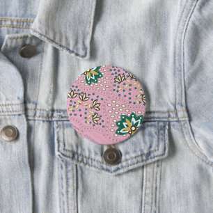 Badge Rond 7,6 Cm Décoration de maison à motif floral
