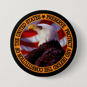 Badge Rond 7,6 Cm "Défendez et préservez la liberté. "