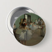 Badge Rond 7,6 Cm Degas' The Dance Class (Devant & derrière)