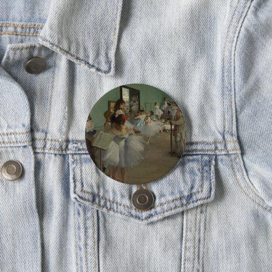 Badge Rond 7,6 Cm Degas' The Dance Class (En situation)