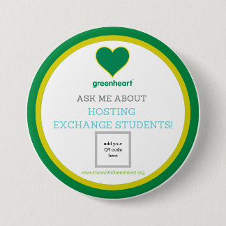 Badge Rond 7,6 Cm Demandez-moi à propos du bouton d'hébergement