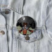 Badge Rond 7,6 Cm Démon nocturne (En situation)