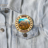 Badge Rond 7,6 Cm Denver (En situation)