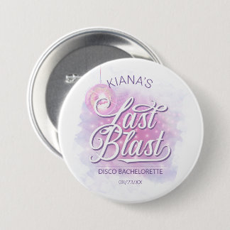 Badge Rond 7,6 Cm Dernière Disco Bachelorette ID928 Bouton