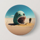 Badge Rond 7,6 Cm Desert Monstre (Devant)