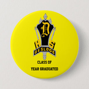 BADGE ROND 7,6 CM DESLOGE HIGH SCHOOL