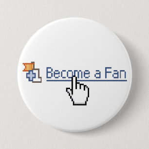 Badge Rond 7,6 Cm Deviennent une fan