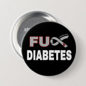 Badge Rond 7,6 Cm Diabète FU (Devant & derrière)