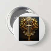 Badge Rond 7,6 Cm Diamond Faith LLC - Élégance et grâce (Devant & derrière)