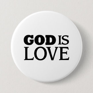 Badge Rond 7,6 Cm Dieu est amour