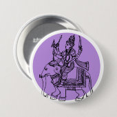Badge Rond 7,6 Cm Dieu hindou (Devant & derrière)