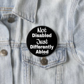 Badge Rond 7,6 Cm Différent Abled (En situation)