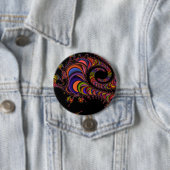 Badge Rond 7,6 Cm Digitalwurm (En situation)