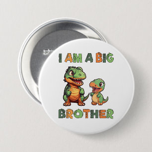 Badge Rond 7,6 Cm Dinosaur Big Brother