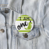 Badge Rond 7,6 Cm Dinosaur Premier Anniversaire Bouton Dinosaure Thè (En situation)