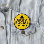 Badge Rond 7,6 Cm Distance sociale (En situation)