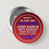 Badge Rond 7,6 Cm Dites non à Trump ! (Devant & derrière)