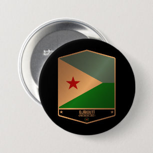 Badge Rond 7,6 Cm Djibouti
