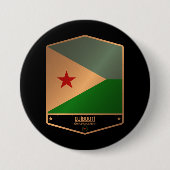Badge Rond 7,6 Cm Djibouti (Devant)