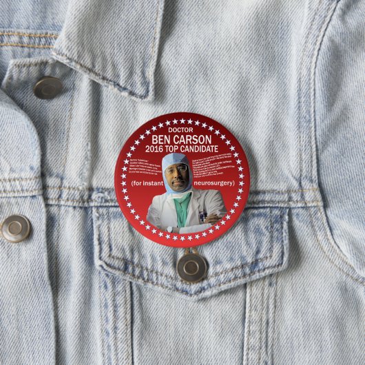 Badge Rond 7,6 Cm Docteur Ben Carson (En situation)