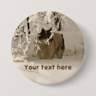 Badge Rond 7,6 Cm Dog