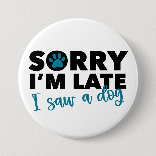 Badge Rond 7,6 Cm Dog Lover Funny Button (Devant)