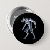 Badge Rond 7,6 Cm Dogman Cryptid Beast (Devant & derrière)