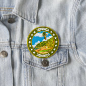 Badge Rond 7,6 Cm Dominique (En situation)