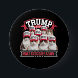 Badge Rond 7,6 Cm Donald Trump sécurise à nouveau les chats lors du<br><div class="desc">Donald Trump Rendre les chats en sécurité 2024 Débat amusant</div>