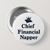 Badge Rond 7,6 Cm Dormeuse financière en chef (Devant & derrière)