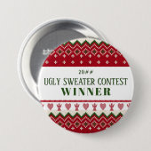 Badge Rond 7,6 Cm Douceur moche serré Angels de Hygge Coeurs Noël (Devant & derrière)