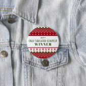 Badge Rond 7,6 Cm Douceur moche serré Angels de Hygge Coeurs Noël (En situation)