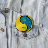 Badge Rond 7,6 Cm Dragon d'eau (En situation)
