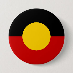 Badge Rond 7,6 Cm Drapeau aborigène Australie